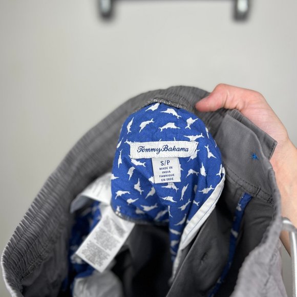 Mens Tommy Bahama Oceanside Poplin Elastic-Waist 8-Inch- Shorts - Picture 4 of 4